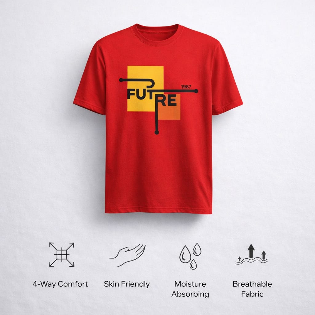 Red Future 1987 Graphic T-Shirt