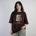 Freedom Bear Women's Oversized Graphic T-Shirt