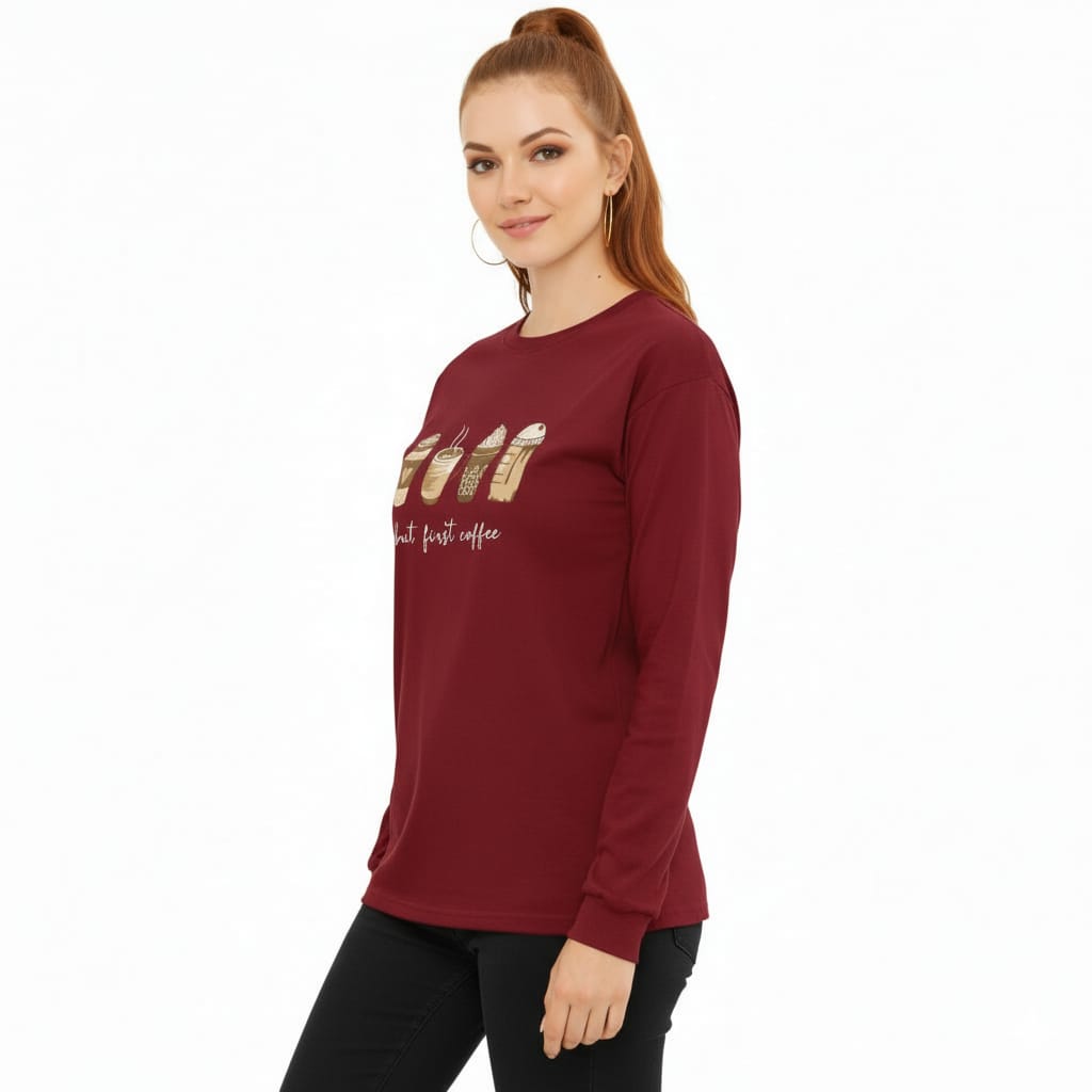 First Coffee Women's Long Sleeve T-Shirt