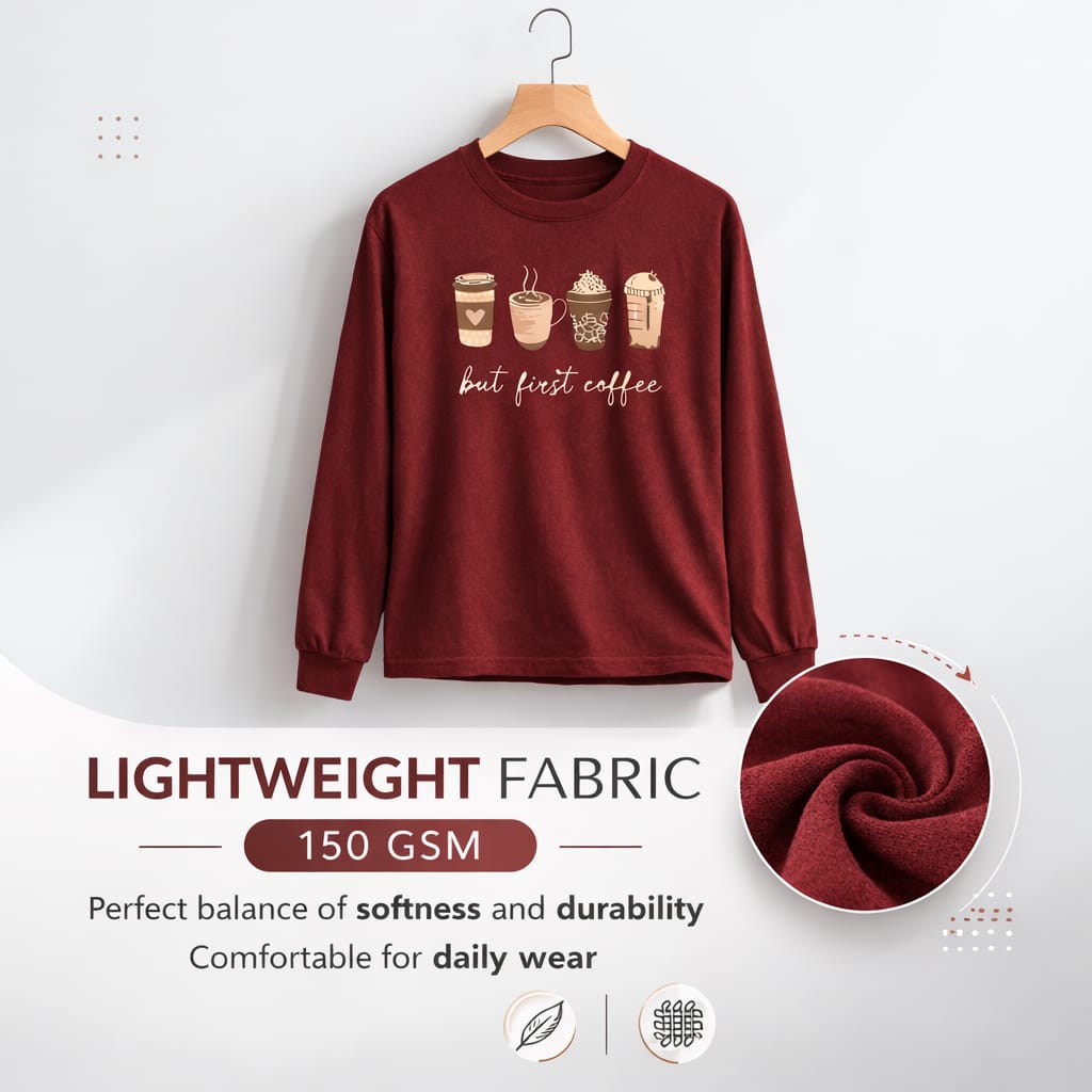 First Coffee Women's Long Sleeve T-Shirt