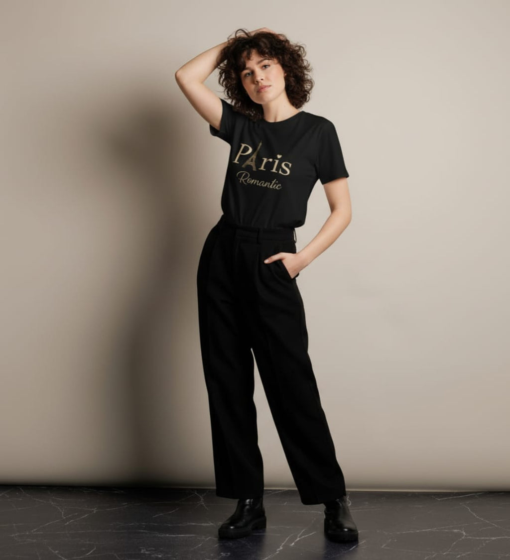 Paris Romantic Women's Graphic T-Shirt | Cotton