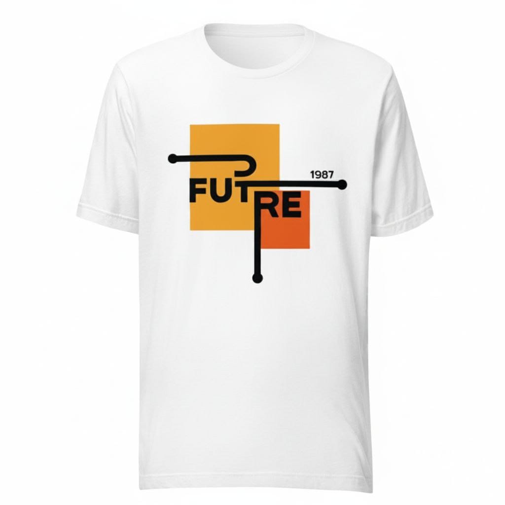 Men's Futre 1987 Minimal Graphic T-Shirt | Cotton