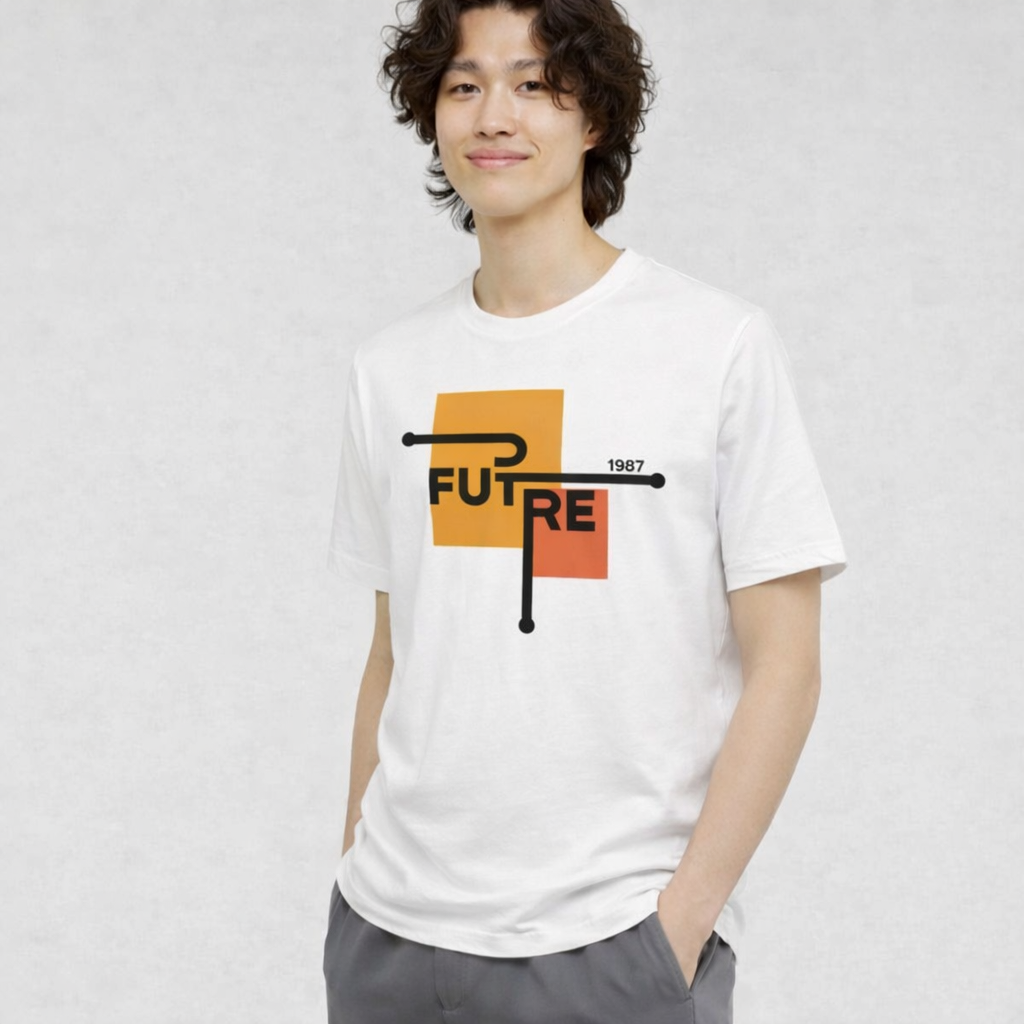 Men's Futre 1987 Minimal Graphic T-Shirt | Cotton
