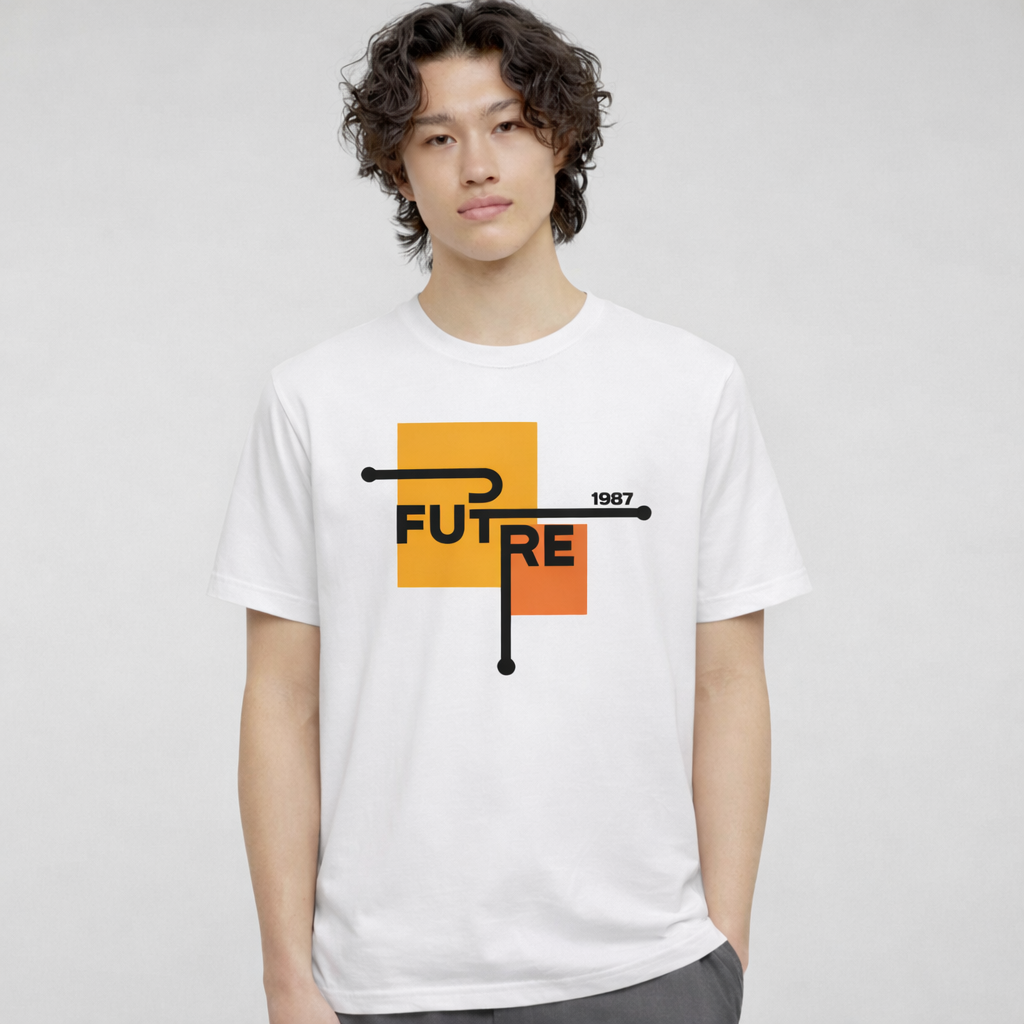 Men's Futre 1987 Minimal Graphic T-Shirt | Cotton