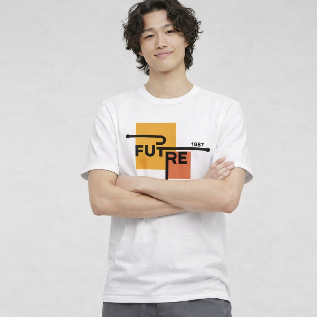 Men's Futre 1987 Minimal Graphic T-Shirt | Cotton